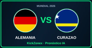 Alemania vs Curazao — banderas enfrentadas en el Mundial 2026