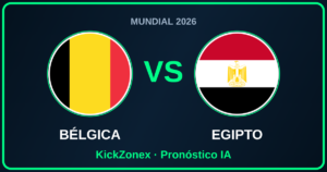 Bélgica vs Egipto — banderas enfrentadas en el Mundial 2026