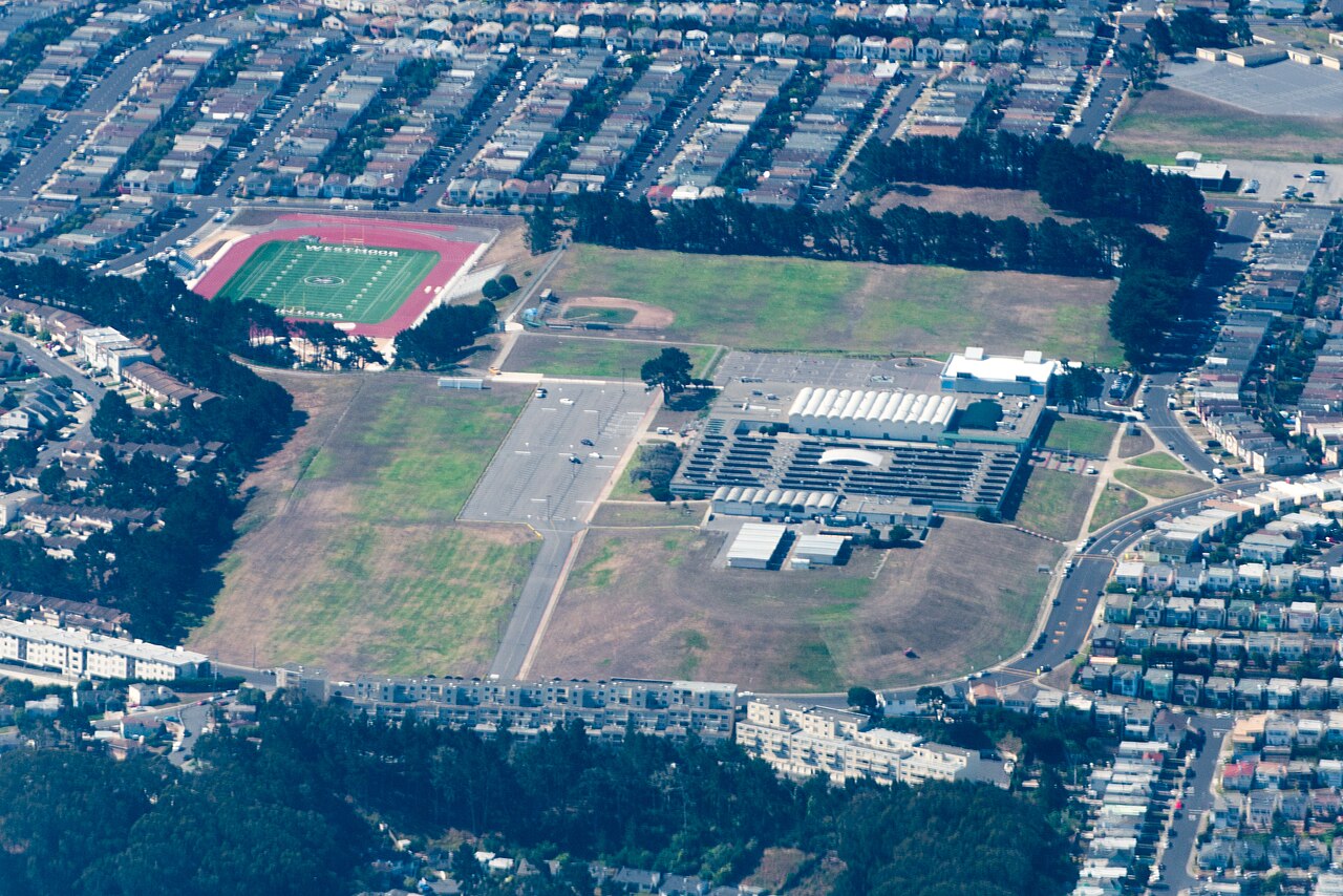 Vista aérea de un estadio donde se disputan los mundial 2026 partidos