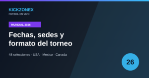 Mundial 2026 fechas sedes y formato